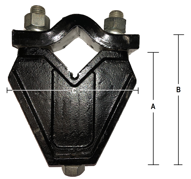 1" x 3" Cast Tool Bar Clamp (C133C)