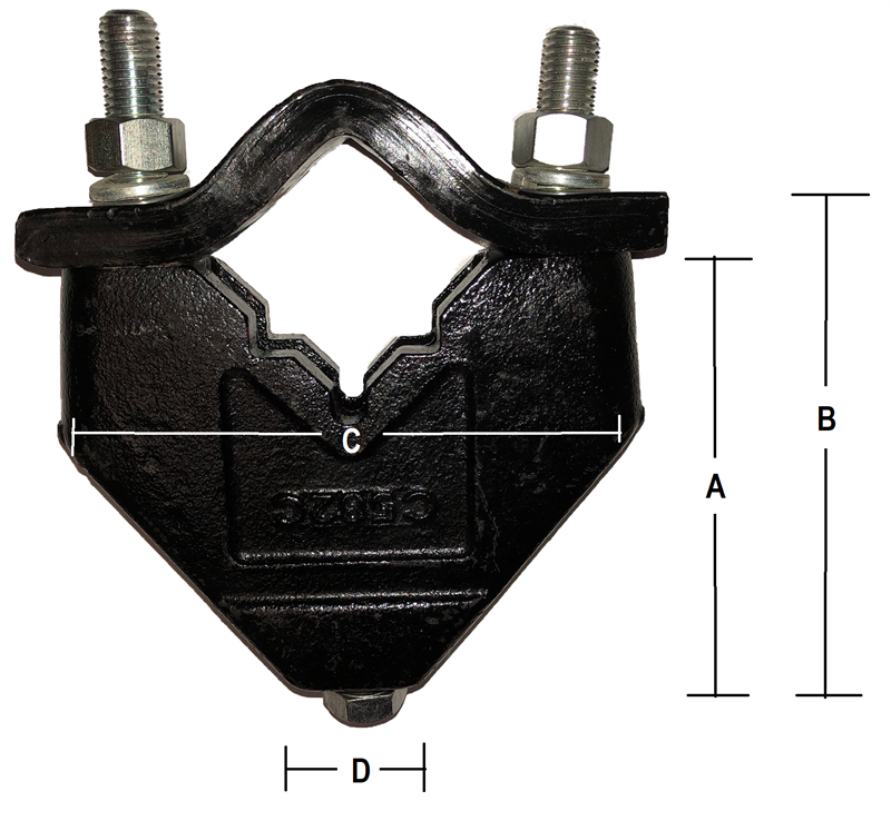 5/8" x 2" Cast Tool Bar Clamp (C582C)